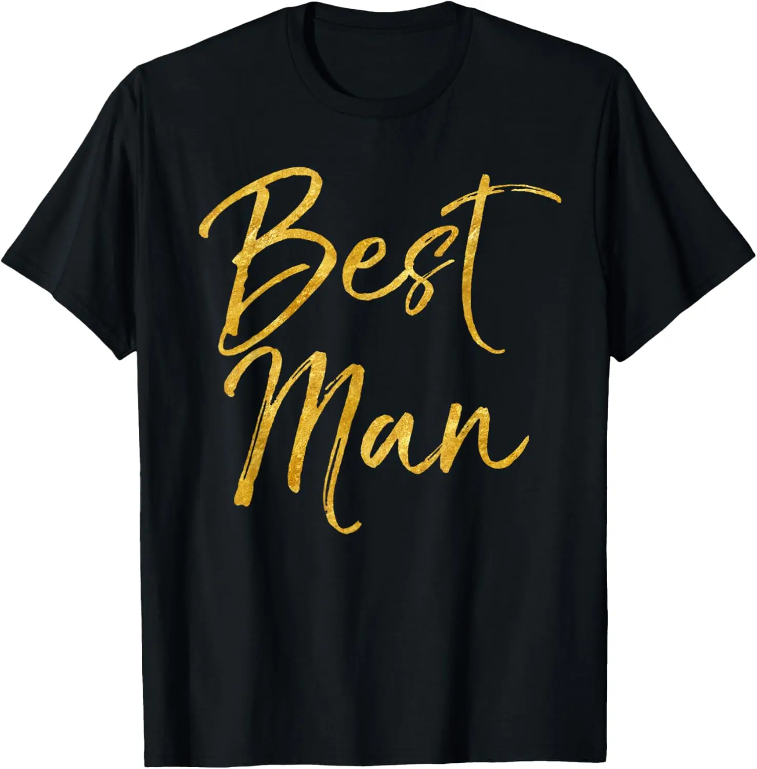 

Best Man Shirt Cute Gold Bridal Party Gift Groomsman Shirt