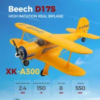 Wltoys XK A300 RC Plane Beech D17S Model 3D/6G LED 2.4GHz GPS Remote Control Airplane Large Fighter toys Gift FPV Carrier