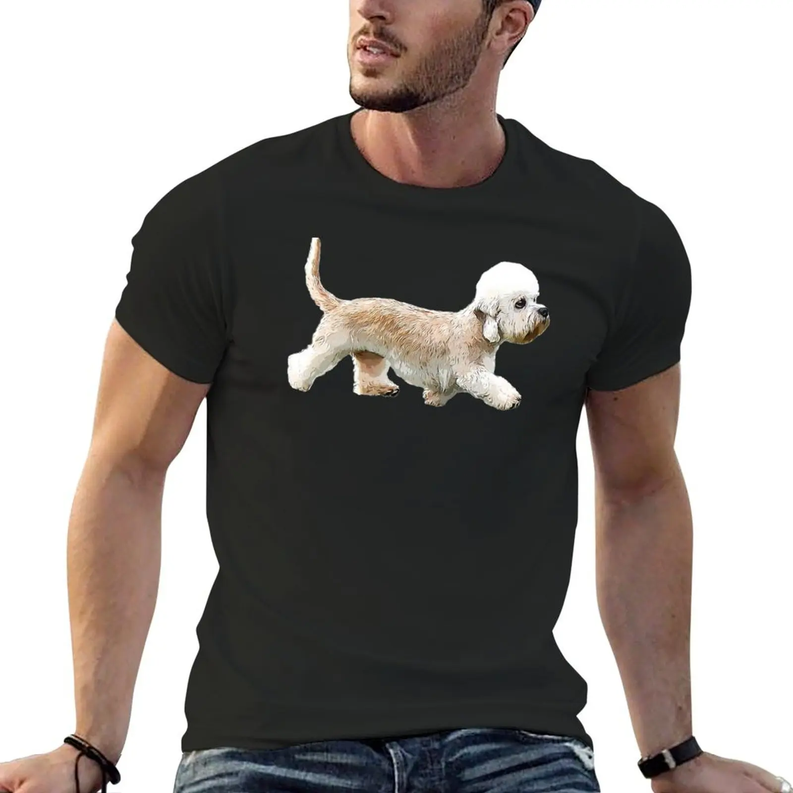 

Dandie Dinmont terrier T-Shirt man clothes customizeds hippie clothes essential t shirt Short sleeve tee men