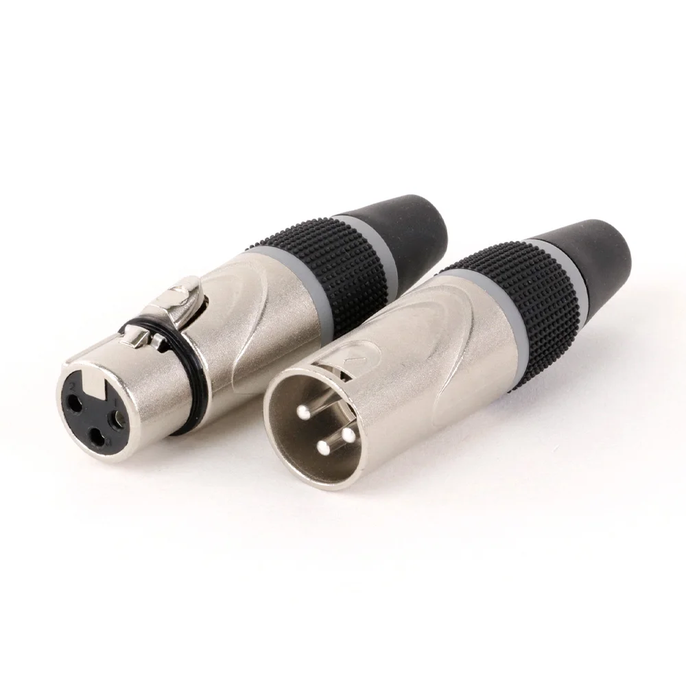 1pc 4 Colors 3Pins XLR Connector Male/Female MIC Cannon Plug Jack Cable Connectors Microphone Audio Plug Connector XLR Adapter