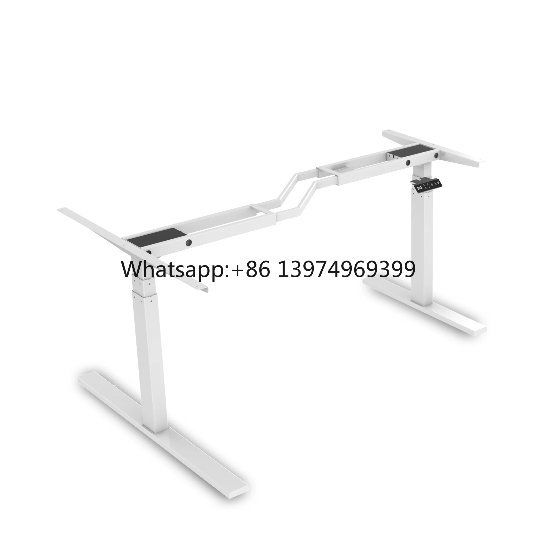 Ergonomic  Office  Metal Stand up Rising Computer Desk  L Shaped Desk Frame Adjustable for Managers