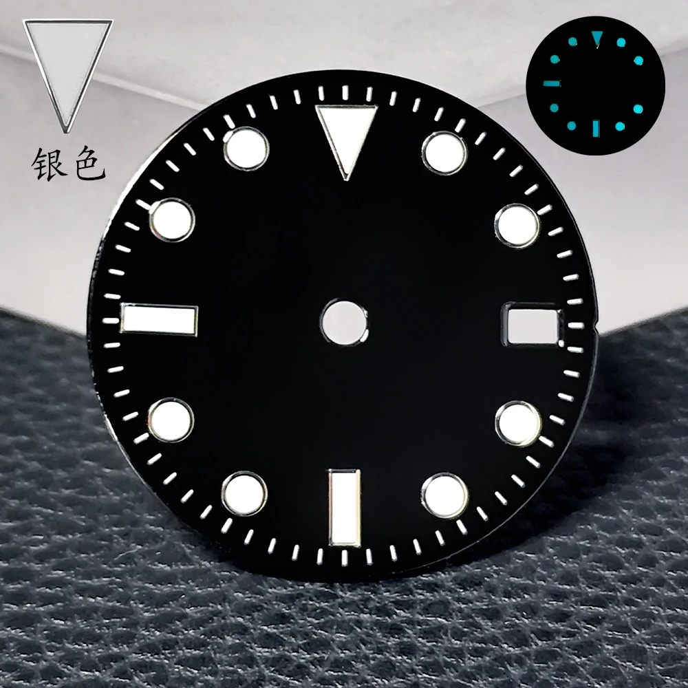 NH35 case Steel Watch Box Fits NH35 NH36 Movement Accessories NH35 Dial/NH 35 Hands 22mm Band Watch Accessories Sapphire Glass