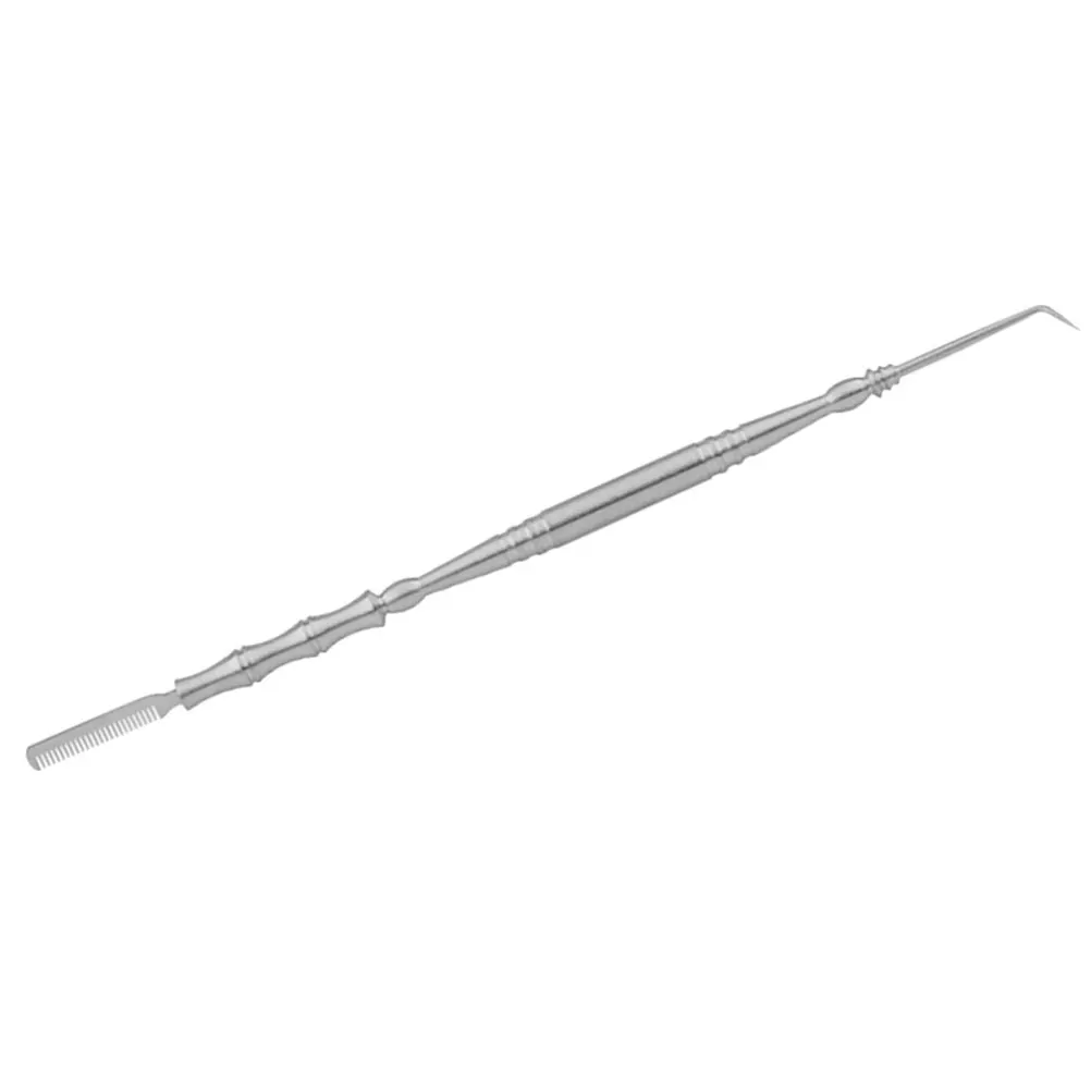 

Eyelash Lifting Tool Stainless Steel Metal Comb Separator for Curling Coloring Long Size Lightweight Easy to Carry Store