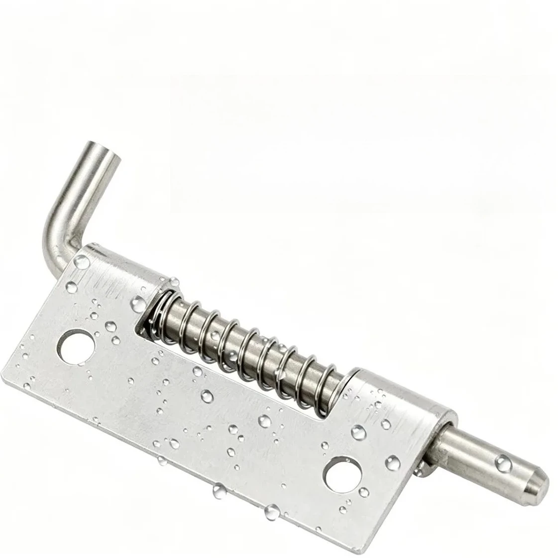 304 Stainless Steel Spring Bolt Latch Thickened Heavy Duty Spring Loaded Slide Bolt Lock Anti Rust Security Latch for Door