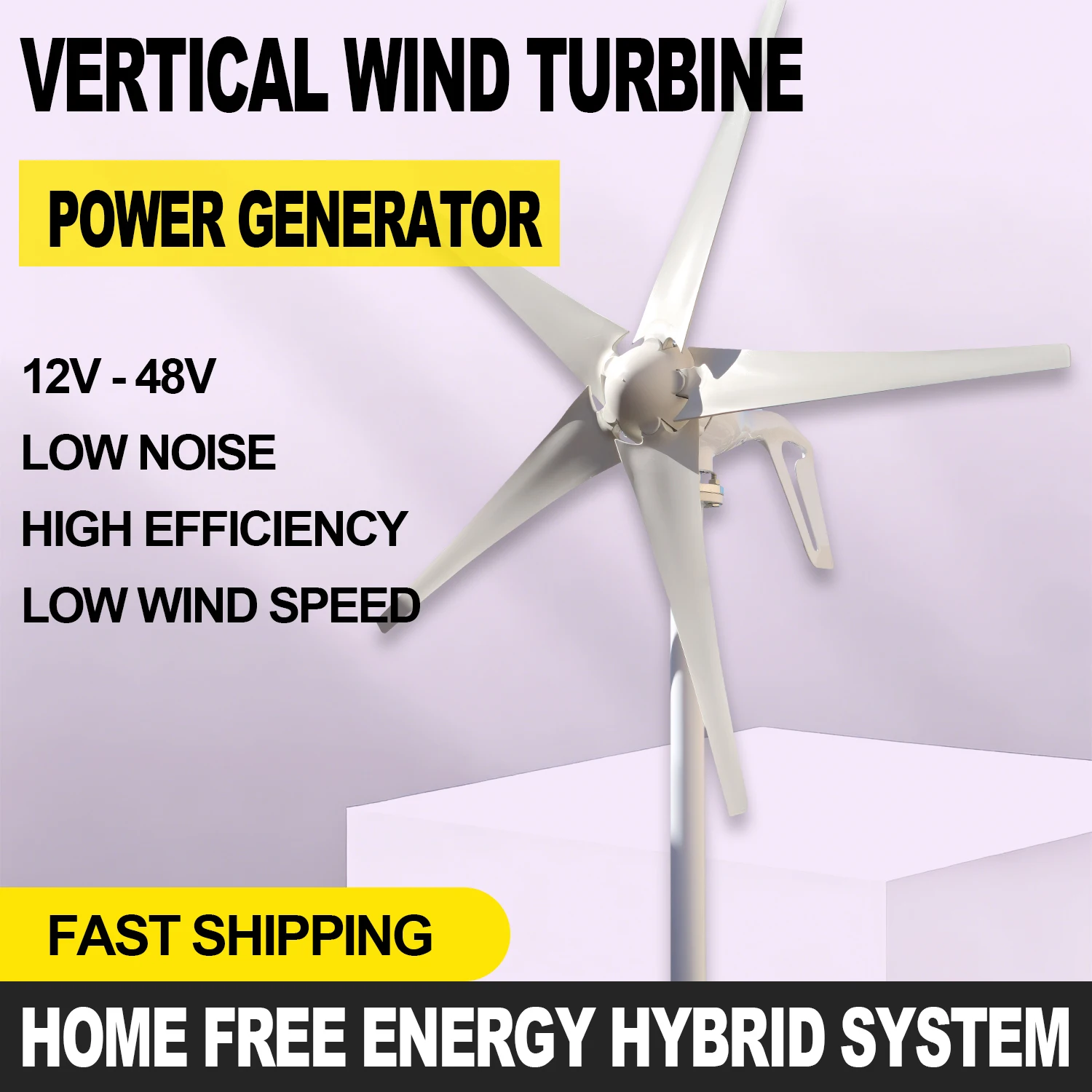 

Ветрогенератор 3000 Вт / 5000 Вт с контроллером MPPT для автономных систем, горизонтальный, для домашнего использования, генератор свободной энергии