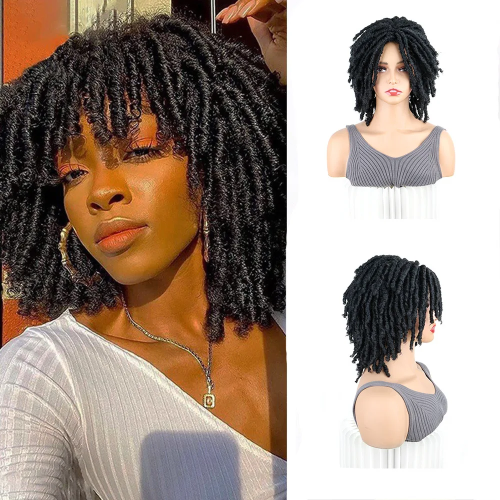 

Синтетический вьющийся короткий парик, афро-завитые косы, пушистый полый трубчатый парик для женщин, повседневная вечеринка, косплей