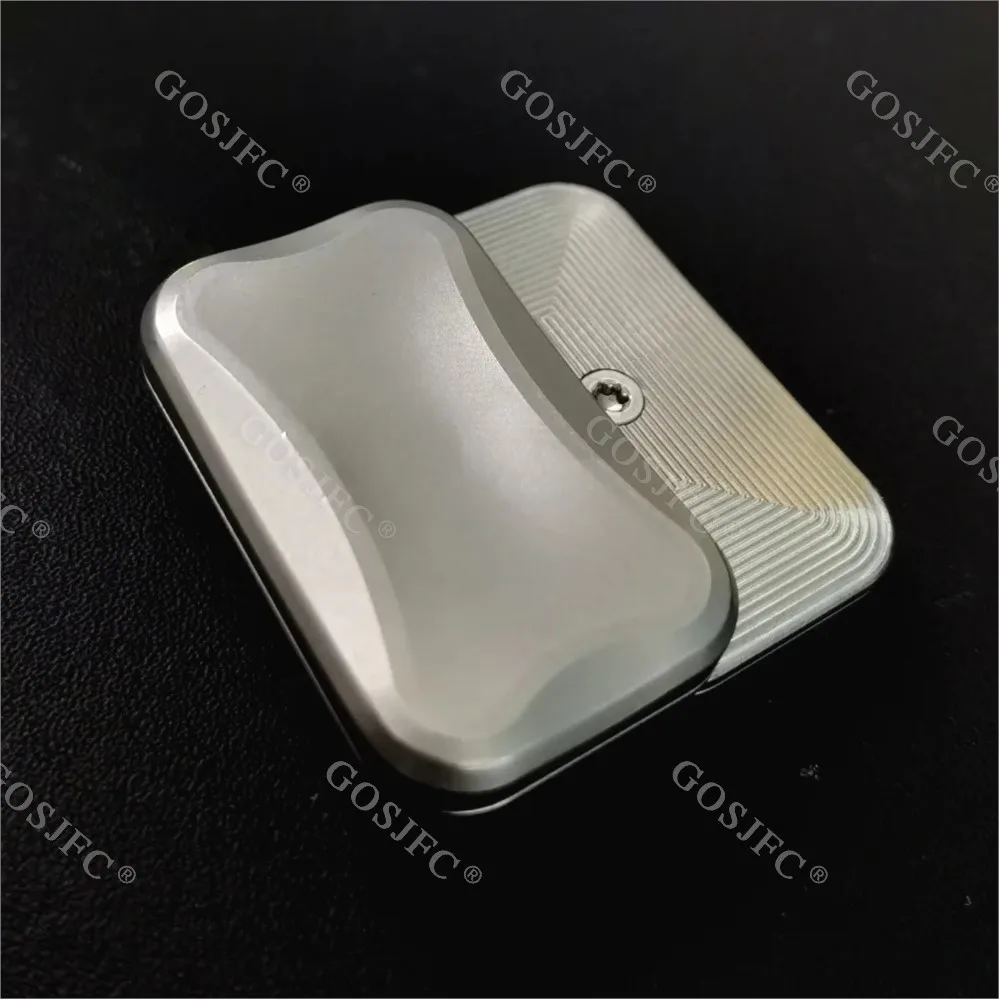 CaiNiao EDC Mini Sabonete Aço Inoxidável Titânio Ilimitado Empurrando Slider Fidget Brinquedos Para Adultos Brinquedo de Alívio do Estresse