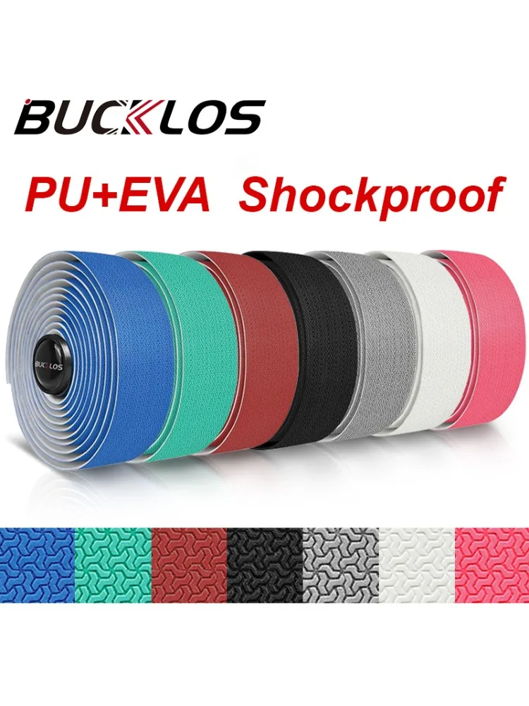 AliExpress BUCKLOS Anti-slip Road Bike Handlebar Tape Shock Absorption Bicycle Bar Tape PU EVA Handle Wrap with End Plug Cycling Parts
