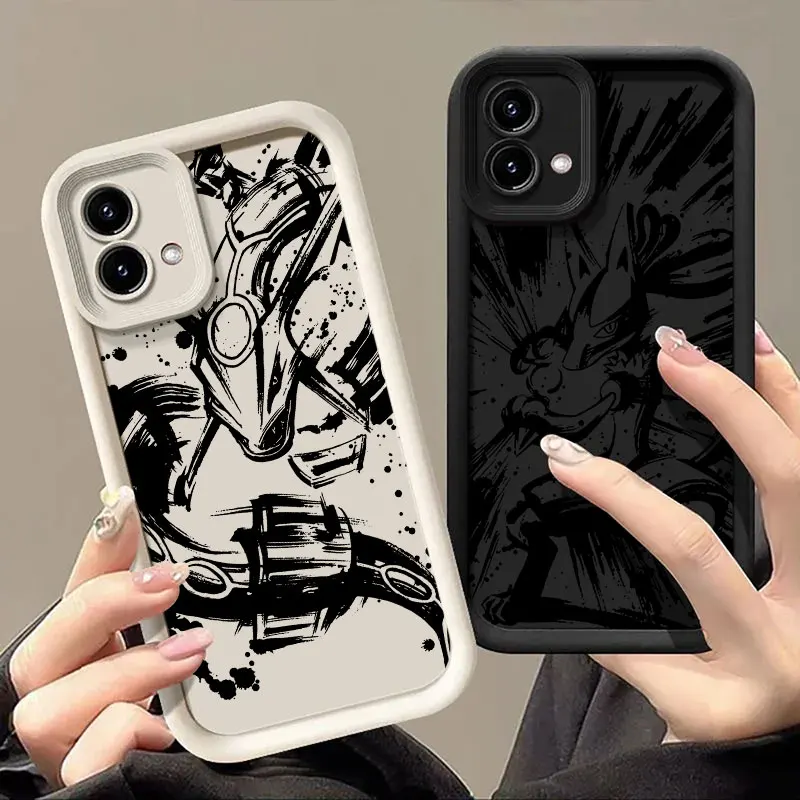

Rayquaza Pokemons Anime Phone Case For Motorola Moto Edge 60 50 Fusion 40 NEO G85 G84 G75 G54 G53 G35 G34 G22 G15 G14 E40 Cover