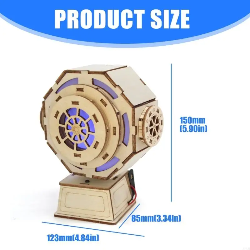 Hölzerne Zeitmaschinen-Montagesätze, Bastelprojekt-Spielzeug für Kinder, sicheres Lernspielzeug zur Stimulierung von Kreativität