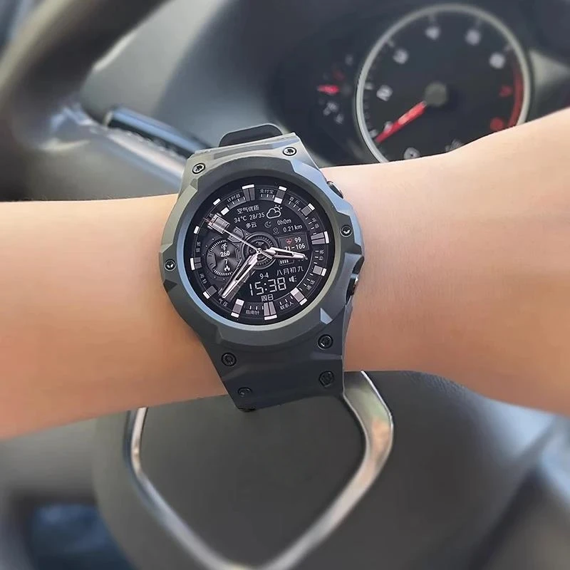 Integriertes Uhrengehäuse für Samsung Galaxy Watch 7, 6, 5, 4, 40 mm, 44 mm, TPU-Band, Armband-Schutzhülle, Muschel-Armband