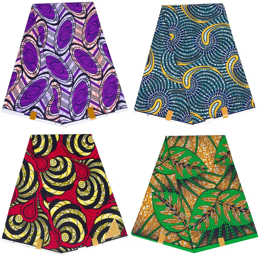 African Fabric 3/6 Yards Ankara Fabric Tribal Print Fabric for Party Dress Dashiki Long Dress Materials for Sewing