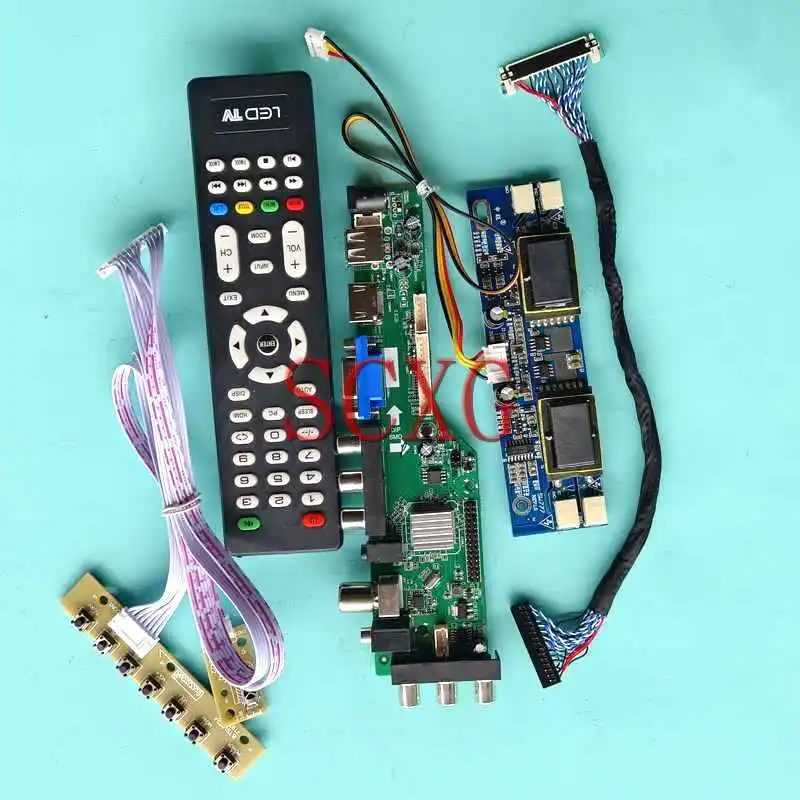 

Плата цифрового контроллера 3663 DVB подходит для LTM190EP03 LTM190EX 30 Pin LVDS Комплект «сделай сам» USB VGA AV RF HDMI-Совместимость 1280*1024 19 "4-CCFL