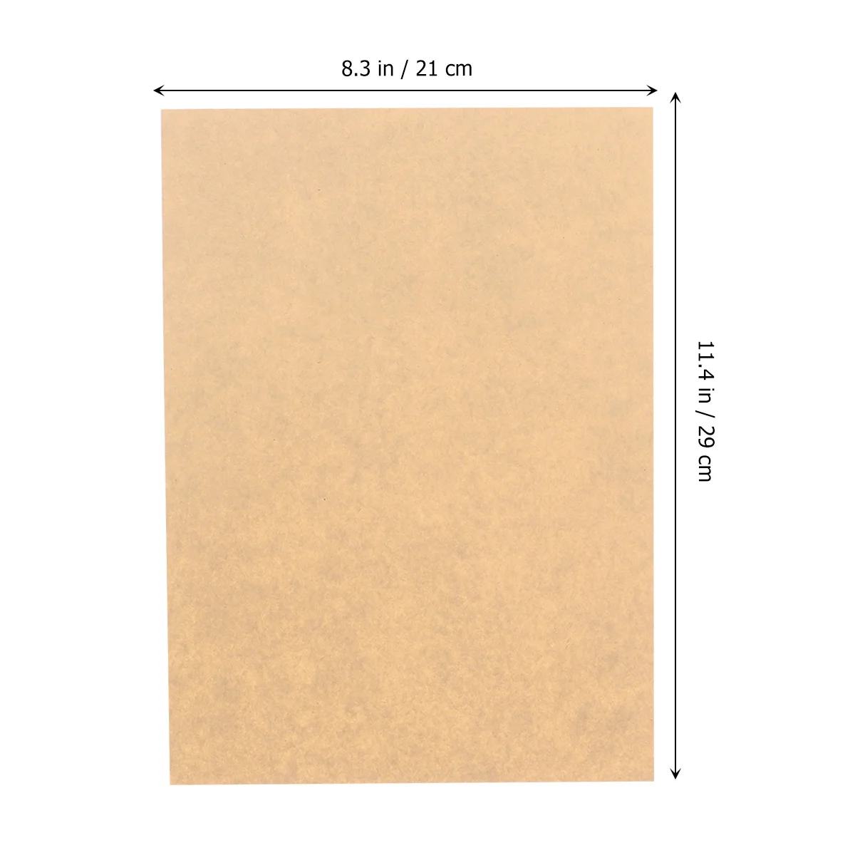 

100pcs 21X29Cm A4 Kraft Blank Paper Retro Vintage Writing Letter Paper For Diy Calligraphy Graffiti Craft Stationery 120Gsm
