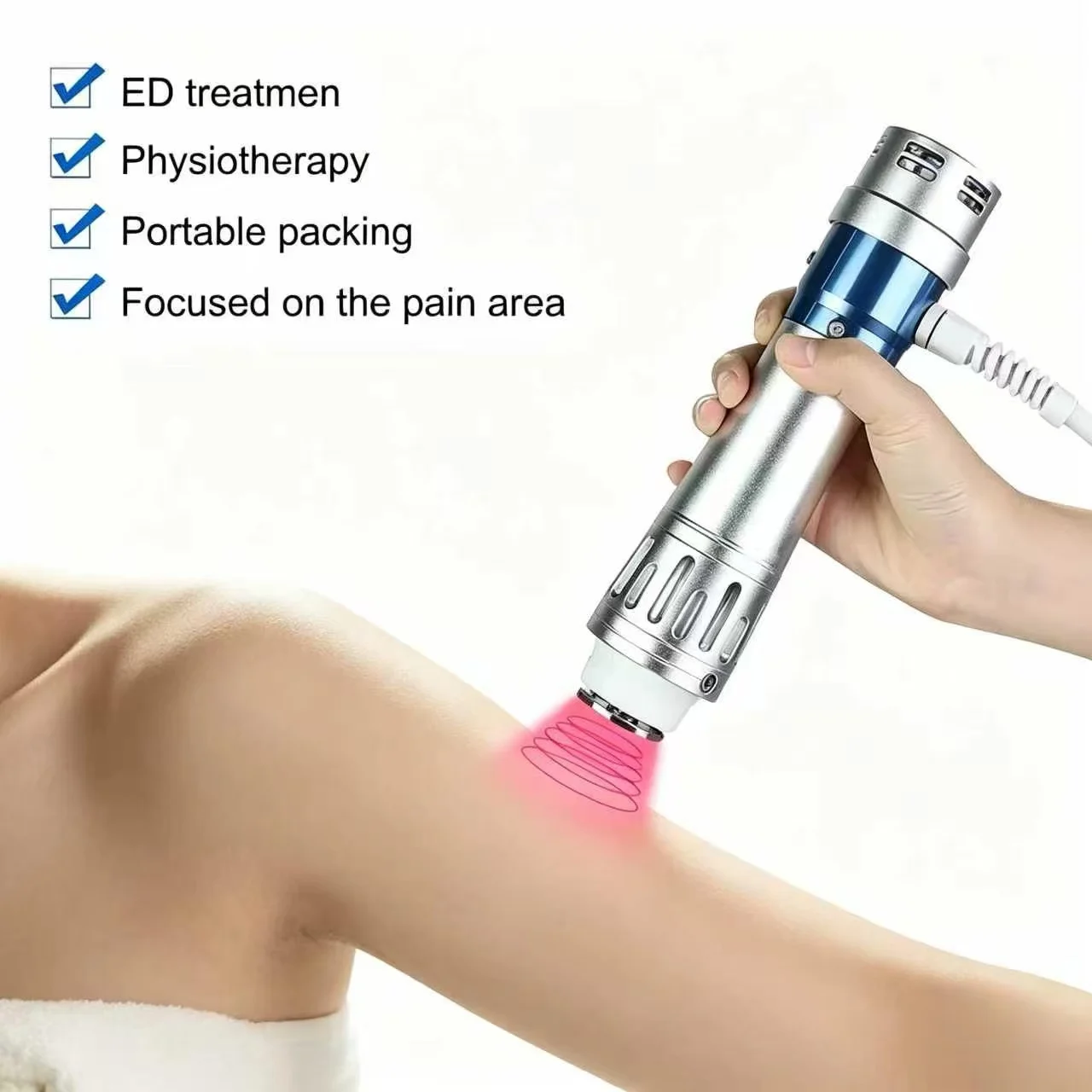 Physiotherapy Shockwave Therapy Machine Shock Wave Massager Muscle Relaxation Body Pain Relief Health Massager