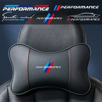Reposacabezas de asiento de coche, almohada de cuello con logotipo automático para BMW Performance F10 F20 F30 E90 E46 E60 X1 X5 X3 X7 M, accesorios interiores, 1 Uds.