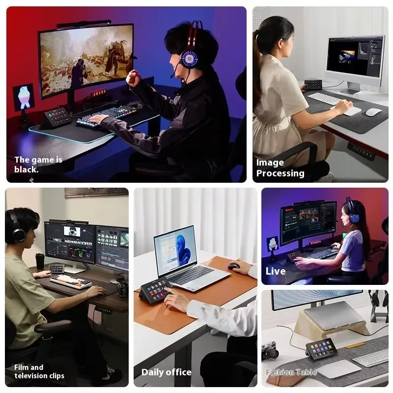 Ulanzi D200 Stream Deck Keyboard Custom Production Console Studio Controller For Gaming Live Broadcast Content Creation Youtube