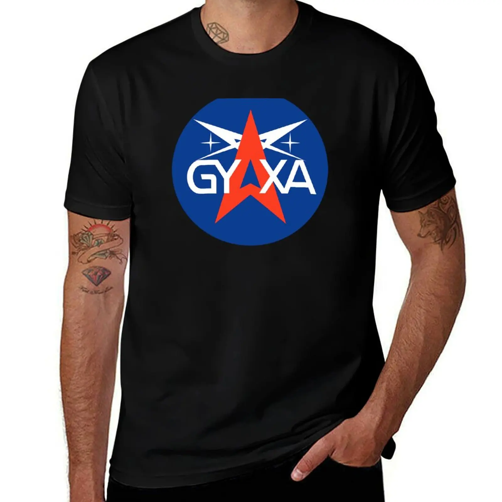 

GYAXA Logo T-Shirt t shirts designer t shirt for man funny t shirts cotton T-shirt