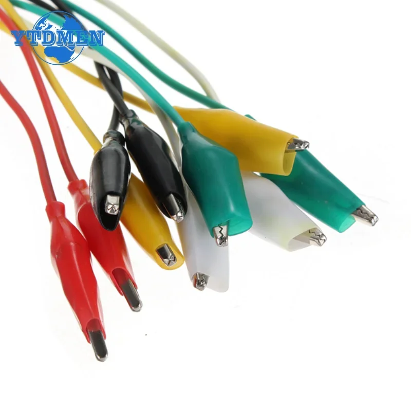 10 шт., зажимы типа «крокодил», 46 см