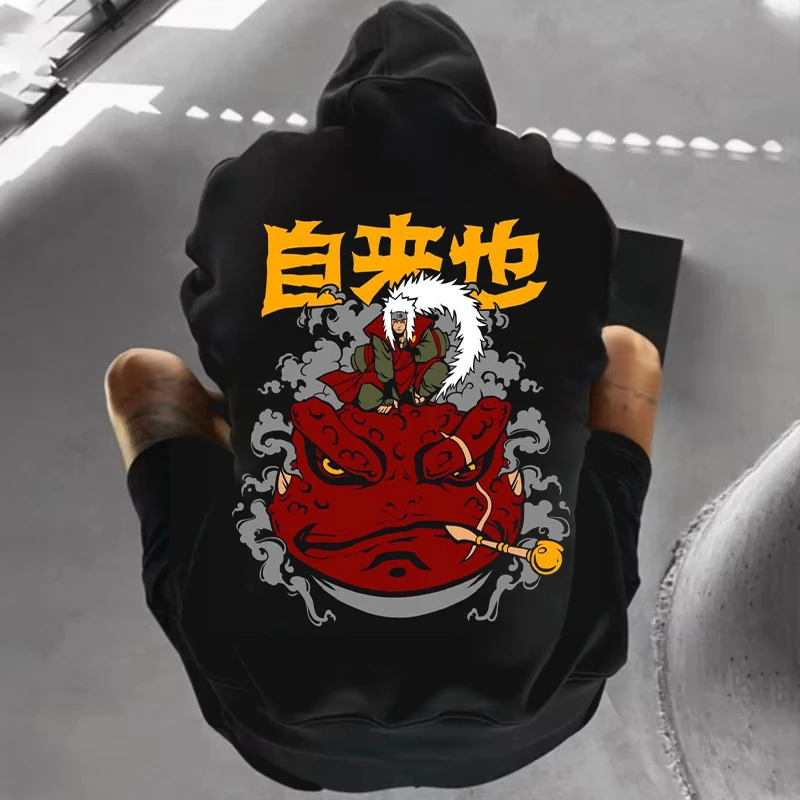 

Naruto Collaboration Jiraiya Autumn Winter Men's Daily Life Sports and Commuting Best-selling Printed Hoodie and Sweatshirt
