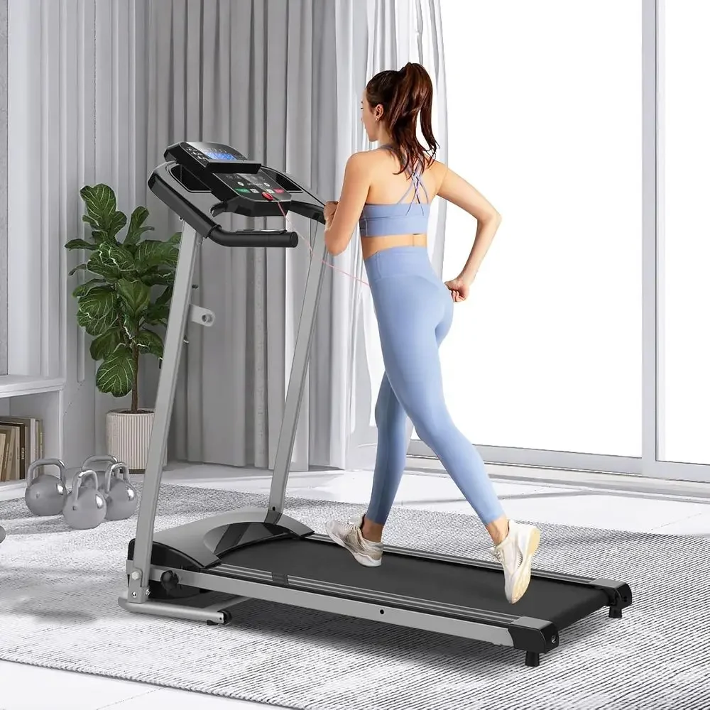 

Motorized Treadmill with Easy Assembly, Cup Holder, 12 Preset Programs for Home Office Gym