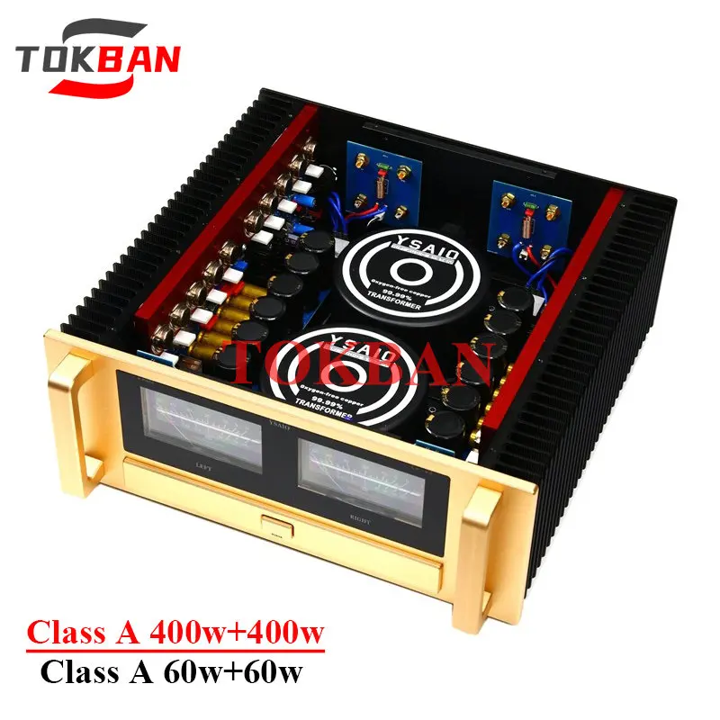 

Tokban A70 400w*2 60w*2 Class AB Class A Amplifier High Power Support RCA Balanced XLR Input Transistor HIFI Amplifier Audio