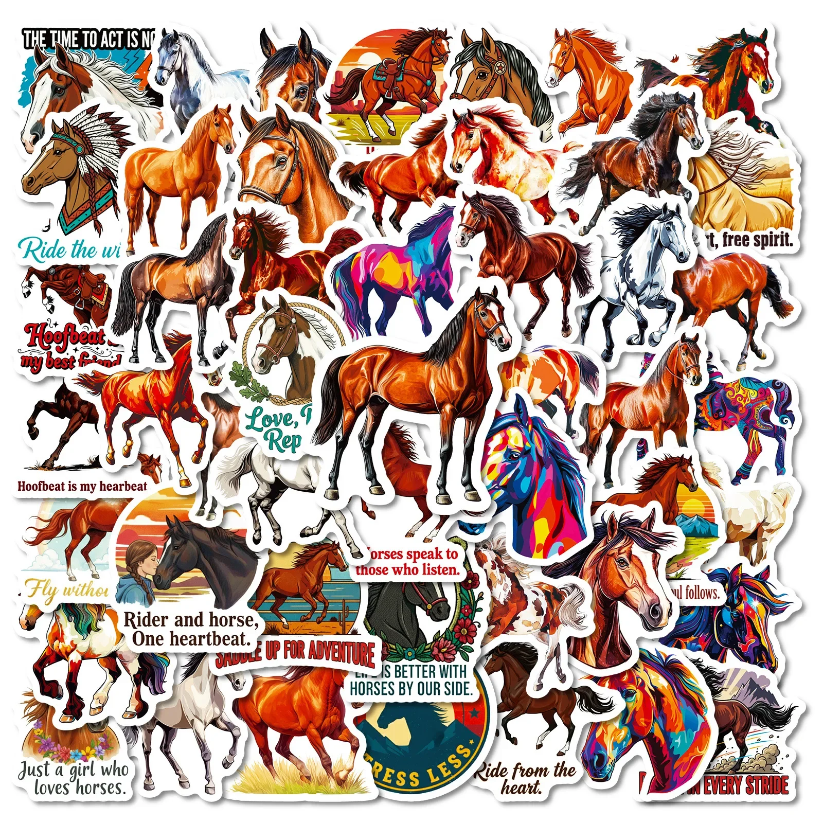 10/56 قطعة البرية ستيد موضوع الكتابة على الجدران ملصقات لطيف الحيوانات الكرتون ملصق مائي DIY بها بنفسك الأمتعة الهاتف كأس الغيتار سكيت الشارات مقاوم للماء