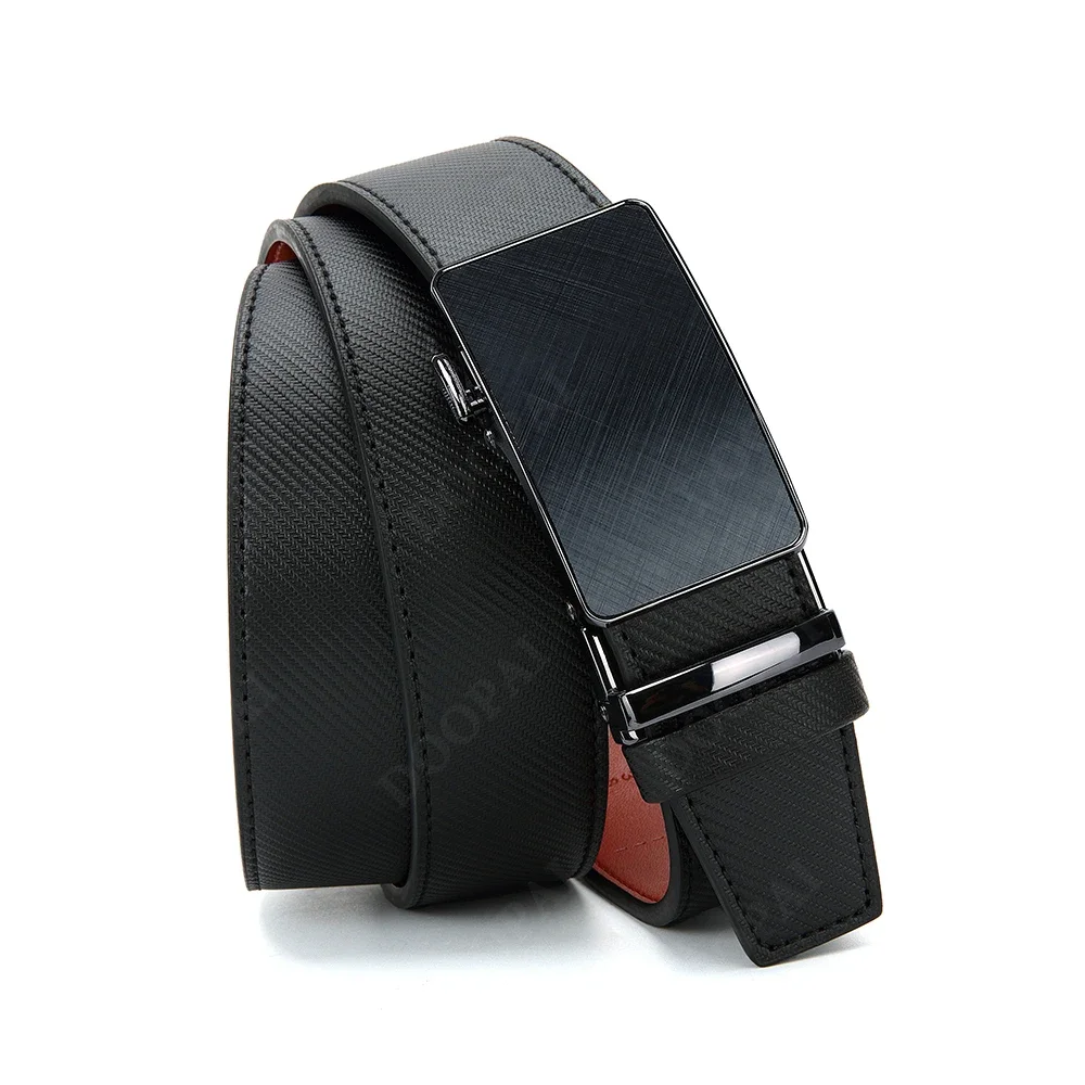 

Men's High-quality Cowhide Belt, Men's Leather Belt, Luxury Leather Belt, Metal Automatic Alloy Buckle, Fashionable Ratchet Belt