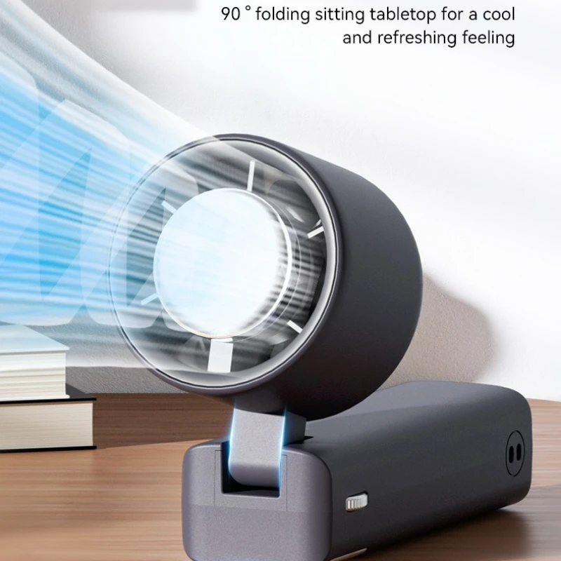 야외 냉각용 휴대용 소형 선풍기, 아이스 컴프레스, 강력한 풍력, 휴대용 USB 충전, 마운틴 버클 팬