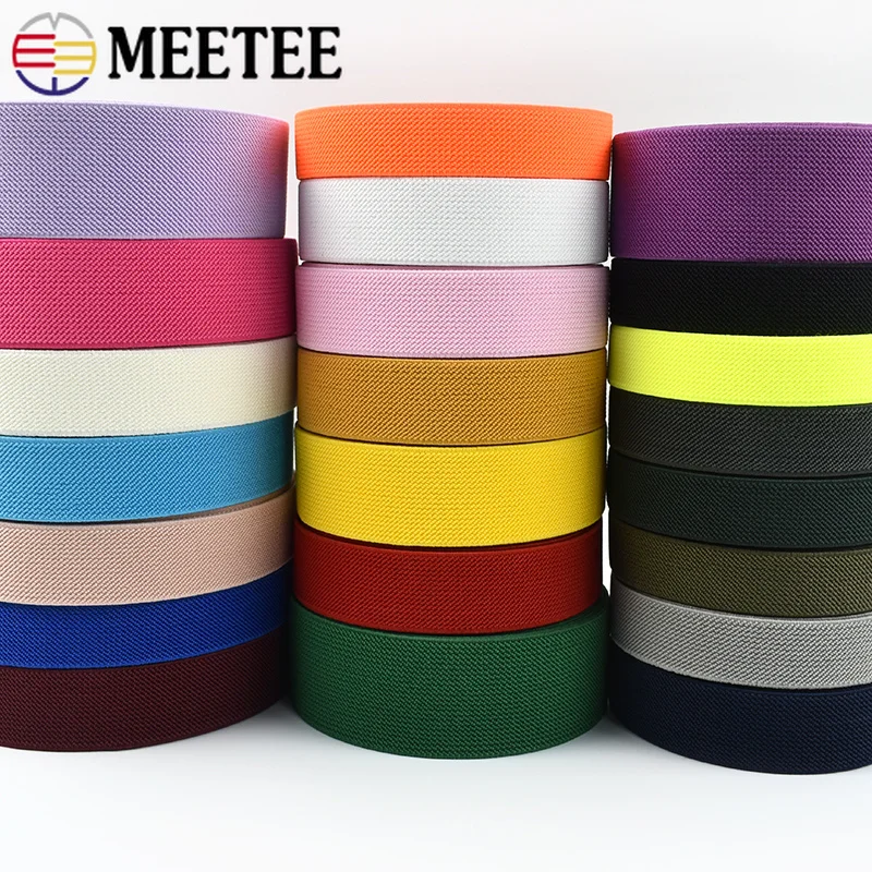 5/10M Meetee 38mm Elastic Band Pants Waist Rubber Bands Garment Belt Underwear Stretch Webbing Tape DIY Sewing Accessories