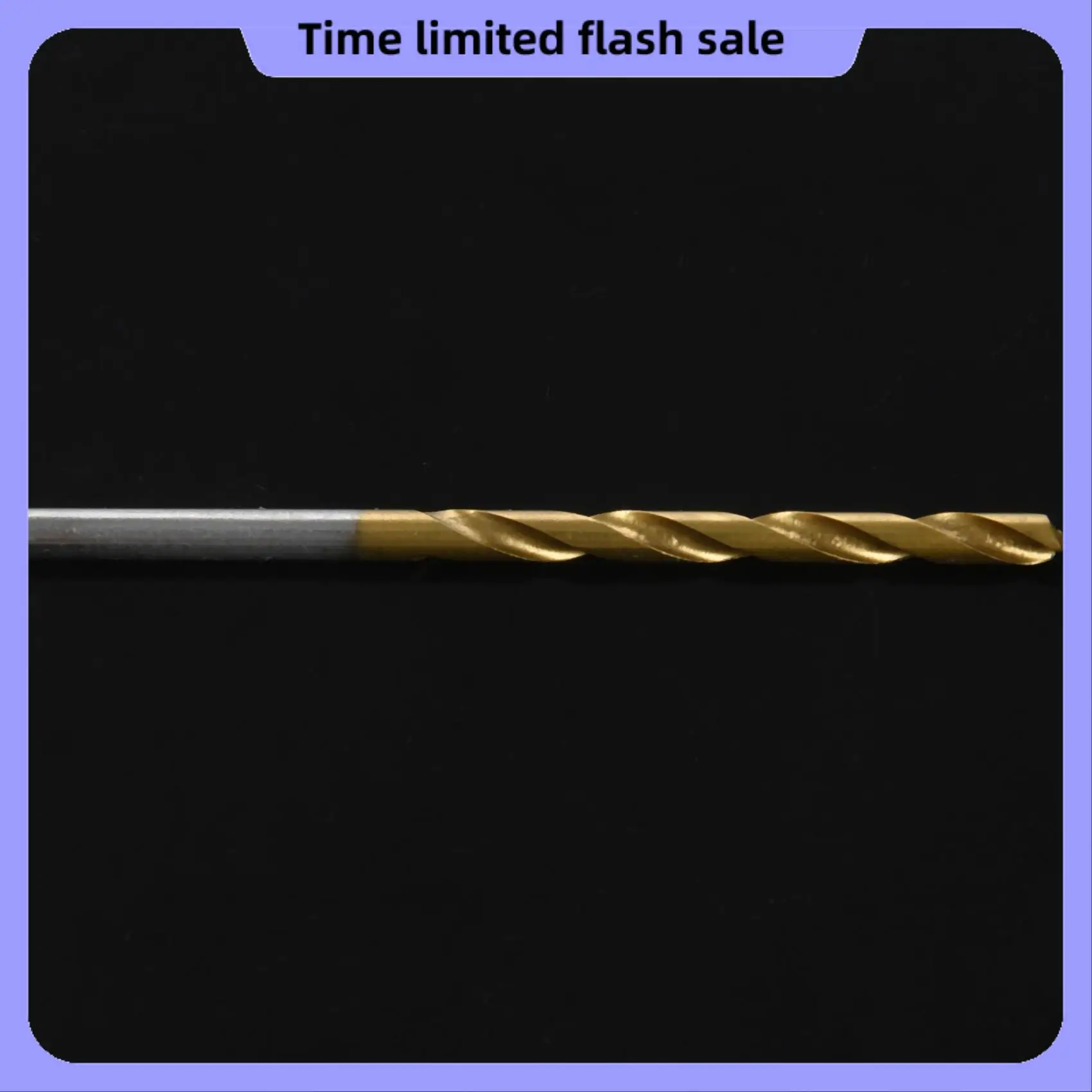 A40T Set di punte da trapano in acciaio ad alta velocità rivestito in titanio da 50 pezzi 1/1,5/2/2,5/3 mm