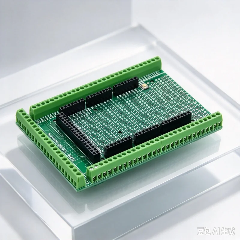 Matching MEGA2560 Double-side PCB Prototype Screw Terminal Block Shield Board Kit For Arduino Mega 2560 / Mega2560 R3