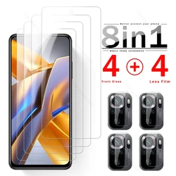 8 In 1 Protective Glass For Xiaomi Poco M5S Camera Glass Poko Poxo Little M 5S PocoM5S Screen Protectors Explosion-proof HD Film