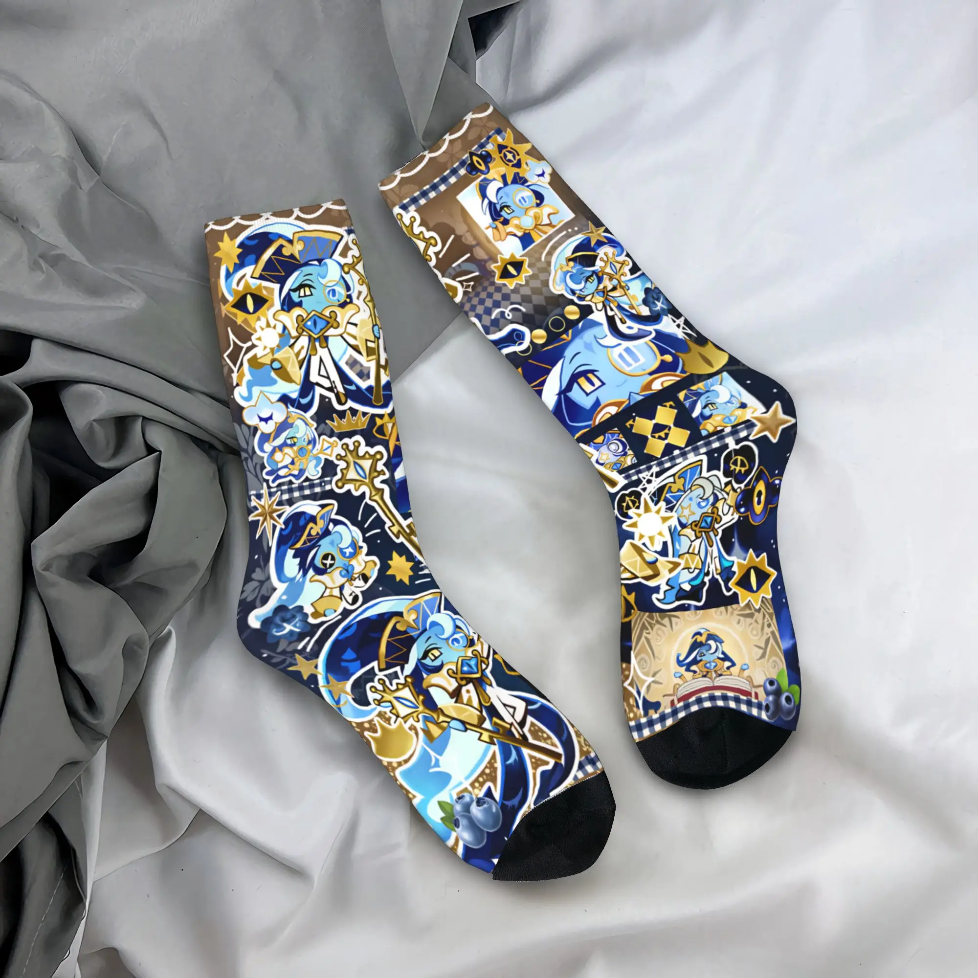 Shadow Milk Socks Cookie Run Kingdom Anti Skid Stockings Adults Men Breathable Climbing Socks Spring Novelty Custom Socks