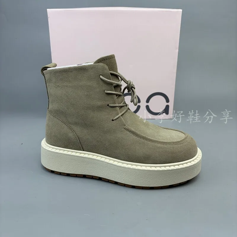 

Minimalist Retro Leather Women's Shoes Women's Thick-Sole Height-Boosting Casual Shoes