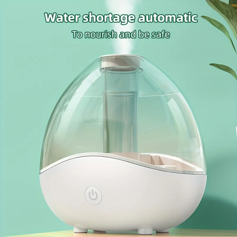 1pc, Whisper-Quiet Atomizer Humidifier - Compact, Transparent, and Energy-Efficient for  Office Desktop Use - Silent Operation,