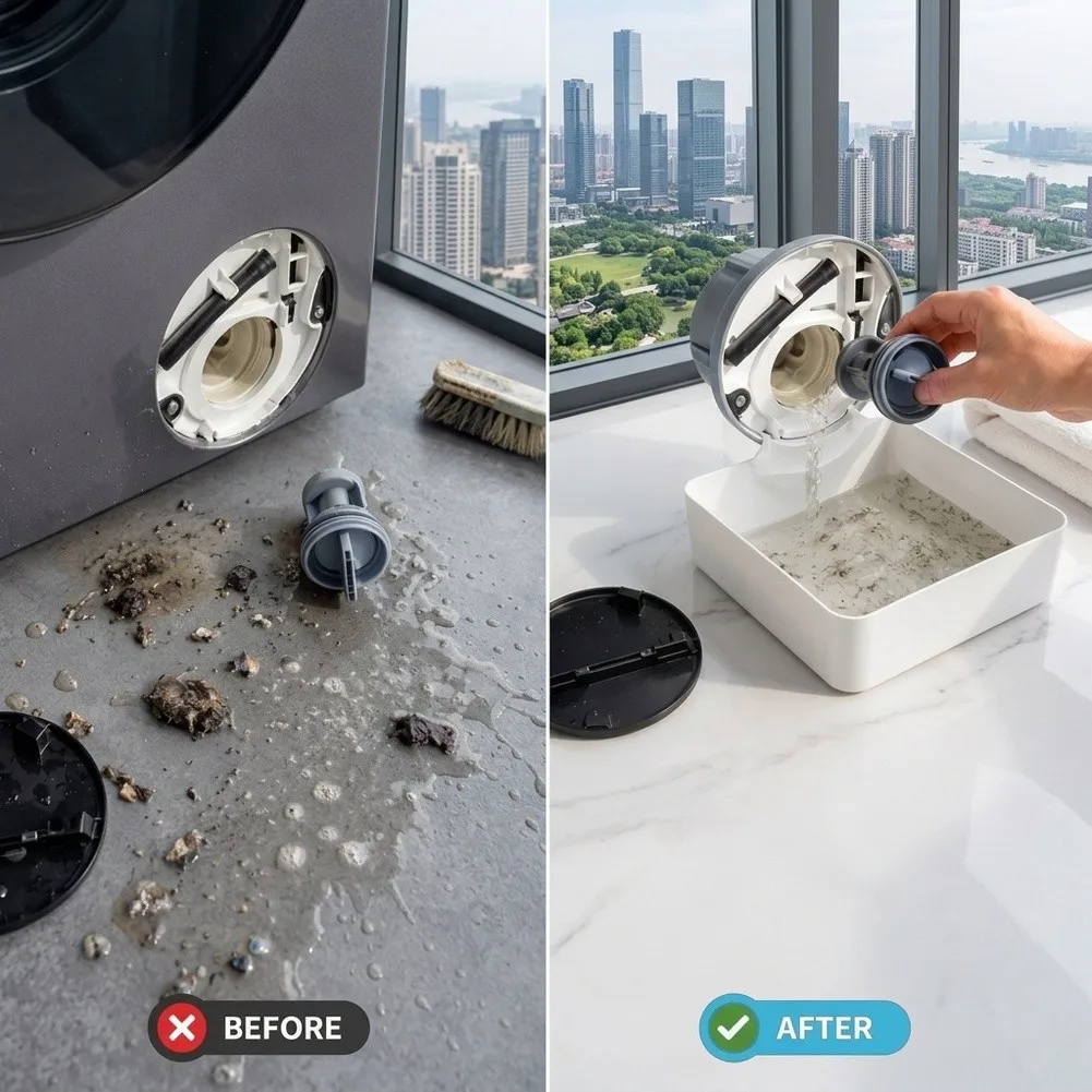Washing Machine Drain Tray ABS Anti Overflow Deflection Pan Water Guide Base For Laundry Room Floor Protection Home Improvement
