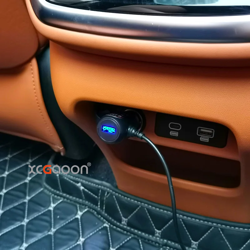 XCGaoon-Carregador de Carro USB com Porta Micro Mini Tipo C, Detector de Radar, Câmera GPS, DVR, 5V, 3.4A, 3A