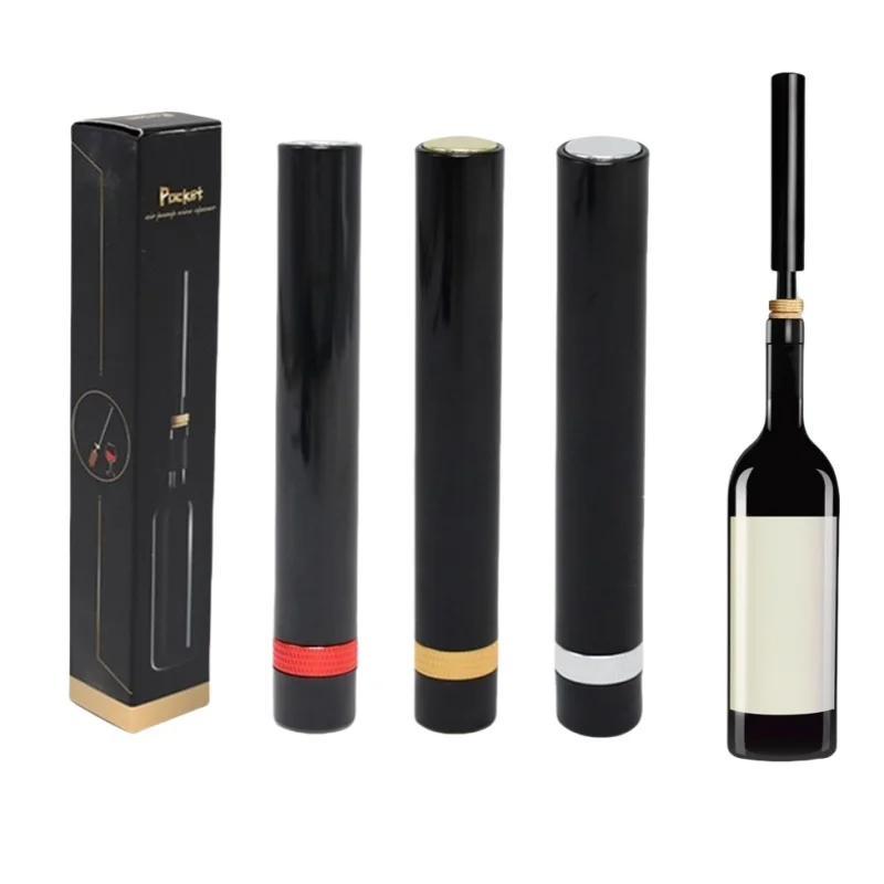 Luftpumpe Wein Flaschenöffner Edelstahl Pin Kork Entferner Luftdruck Wein Korkenzieher Öffner Küche Werkzeuge Bar Zubehör