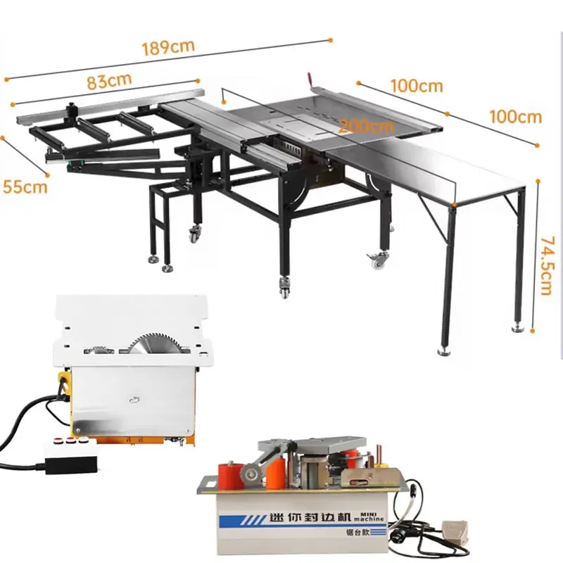 WJS600B Деревообработка Многофункциональная нажимная настольная пила Направляющая Складная электрическая панель Циркулярная пила Режущая пила Обвязочный станок WJS600B Деревообработка Многофункциональная нажимная настольная пила Направляющая Складная электрическая панель Циркулярная пила Режущая пила Обвязочный станок