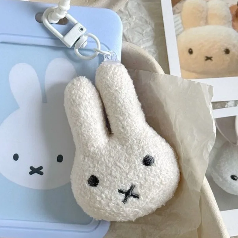 New Miffy Keychain High Color Value Cartoon Doll Rabbit Shape Creative Men's and Women's Cute Car Schoolbag Pendant Decoration view 2