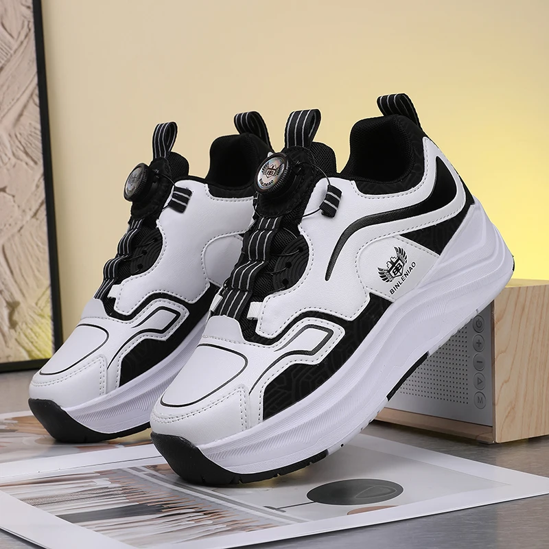 

Lightweight Roller Sneakers for Kids: Student Shoes for Boys, Girls & Teens – Wheeled Roller Skates for Commuting