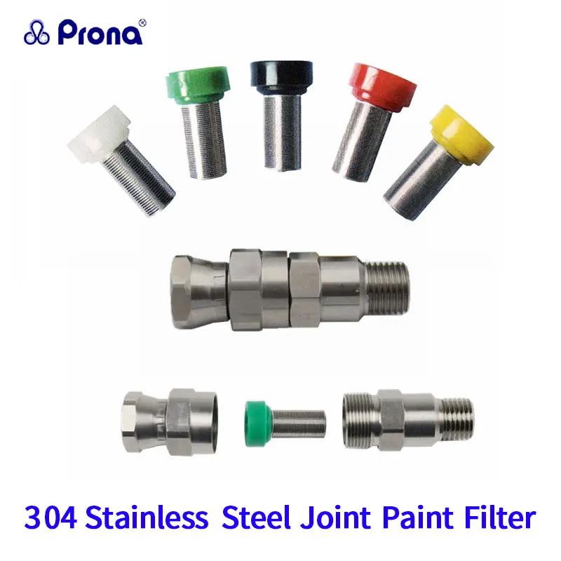 Paint Spray Gun Stainless Steel Filter Inside Air Fluid Pipe Coupler Pneumatic Parts Power Accessories Fittings Connector Tip