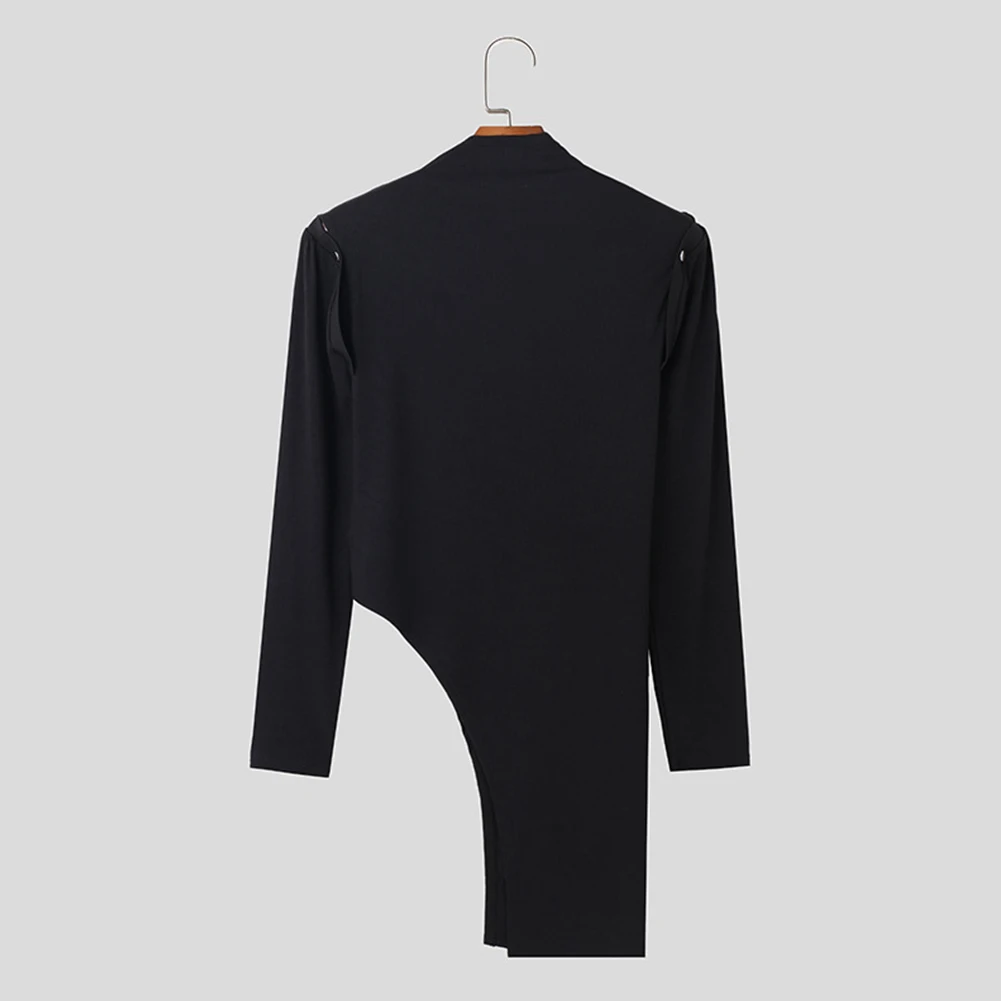 Everyday Casual Men Long Sleeve T Shirt Patchwork Design Brand New Condition Fall Clothing Patchwork Design Polyester Fabric