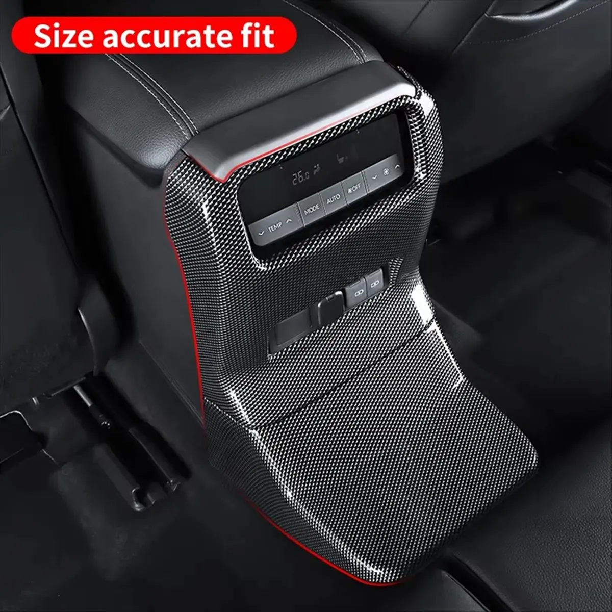 66b-carbon-fiber-pattern-rear-anti-kick-pad-air-conditioning-anti-kick-plate-cover-for-toyotaautomotive-parts-accessories