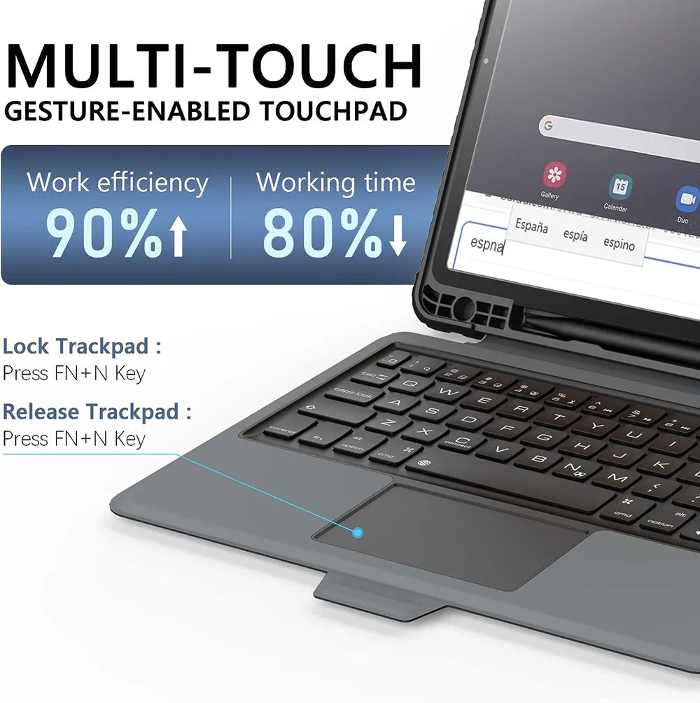 For iPad Pro 11 12.9 2022 Case Nillkin Keyboard Case For Air 5 10.9 2022 Lens Protection Cover For iPad 10th 9th Generation 8th