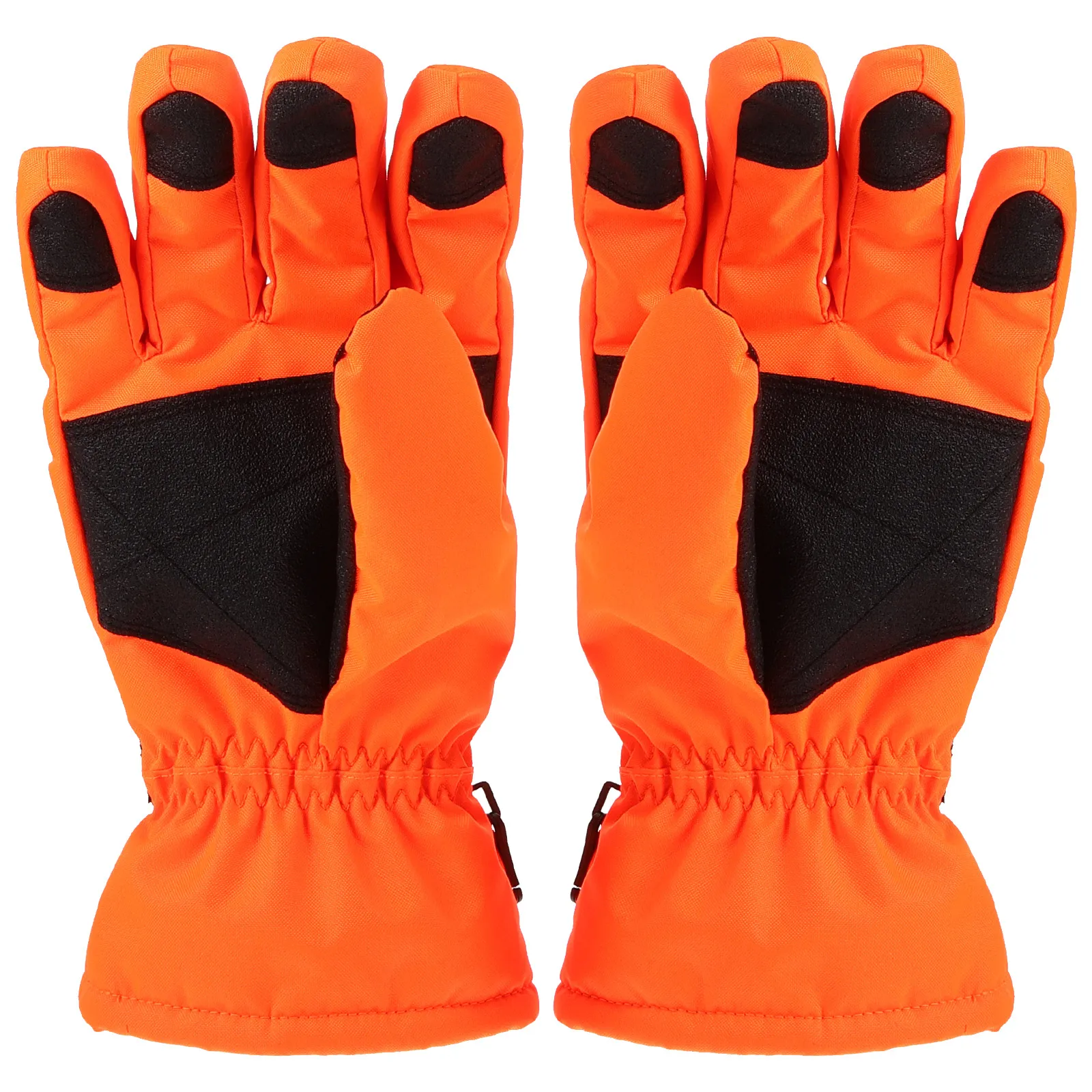 

Thermal Winter Gloves Orange Yellow Cold Weather Reflective Outdoor Night Men Women Thickened Warm NonSlip Durable Sports Full