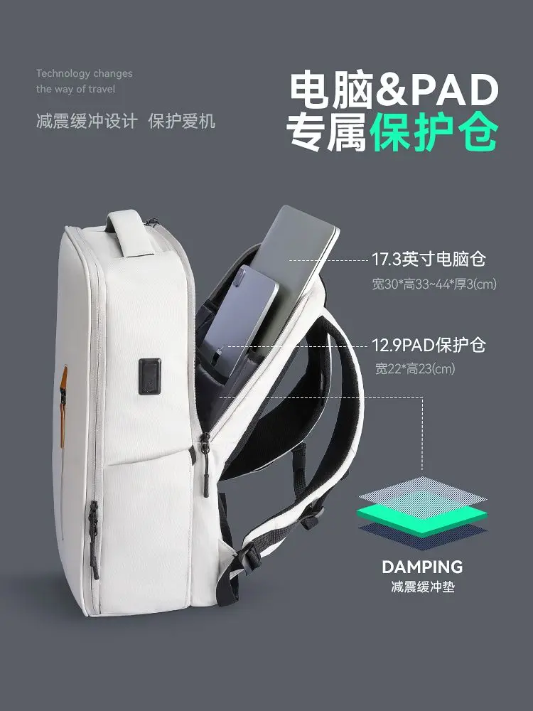 Mark Ryden Men Casual Computer Backpack Light 15.6 inch Laptop Lady Anti-theft Travel Backpack Gray Student School Bag