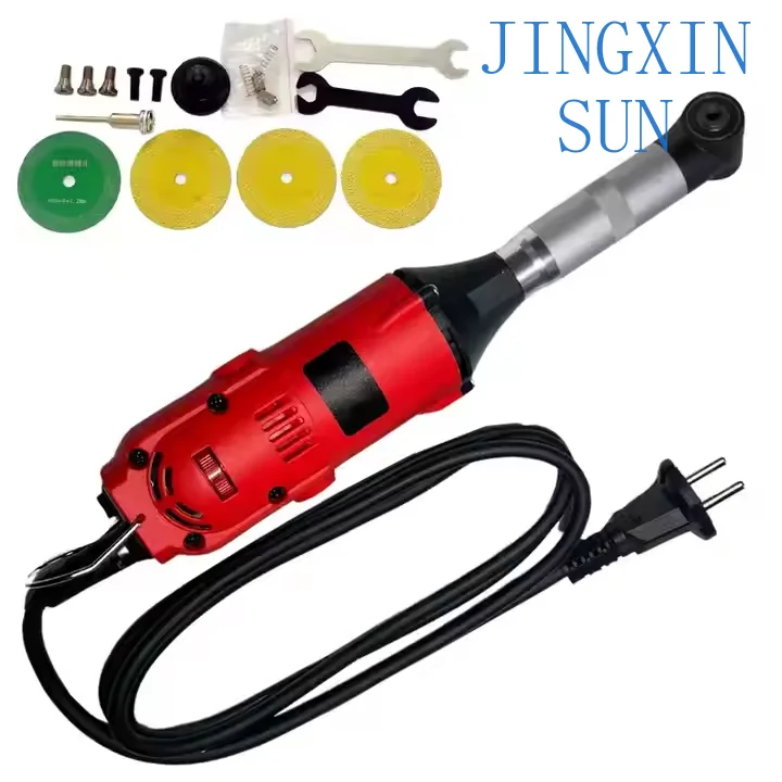 350/550W 90 Degree Electric Elbow Handle Polishing Grinder Seam Cleaning Hollow Engraving Machine Mini Micro Angle Grinder