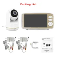 VB803 Baby Monitor 5 Inch 720P Larger Display 3X Zoom 2 Way Audio Night Vision Babysitter Camera built-in rechargeable 3050mAh
